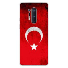 Coque En Silicone - Compatible Oneplus 8 Pro - Design Drapeau Turquie