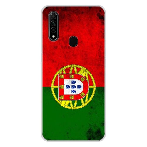 Coque En Silicone - Compatible Oppo A31 - Design Drapeau Portugal