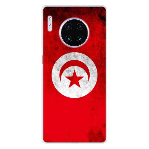 Coque En Silicone - Compatible Huawei Mate 30 Pro - Design Drapeau Tunisie