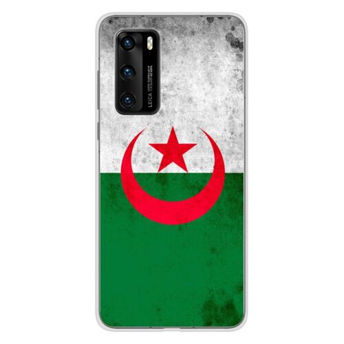Coque En Silicone - Compatible Huawei P40 - Design Drapeau Algerie