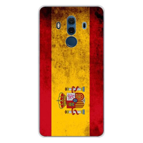 Coque En Silicone - Compatible Huawei Mate 10 Pro - Design Drapeau Espagne