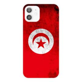 Coque En Silicone - Compatible Apple Iphone 12 - Design Drapeau Tunisie