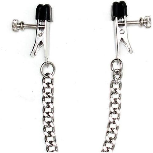 Kal-Pinces À Tétons Avec Chaîne Pinces Pour Mamelon Argent 30 Cm