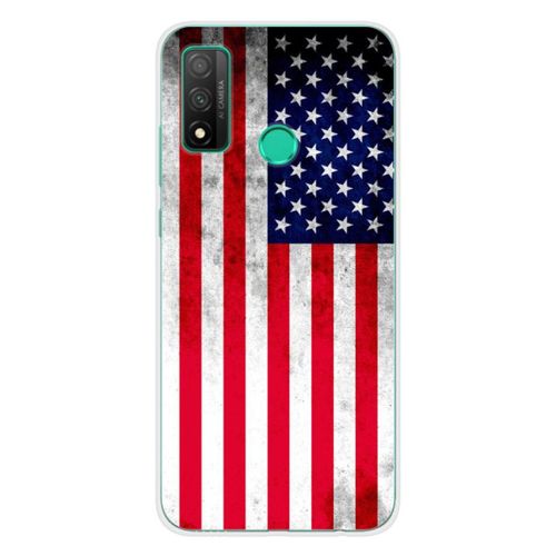 Coque En Silicone - Compatible Huawei P Smart 2020 - Design Drapeau Usa