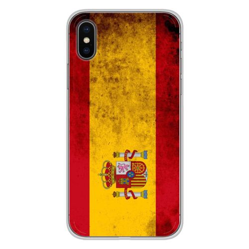 Coque En Silicone - Compatible Apple Iphone X, Apple Iphone Xs - Design Drapeau Espagne