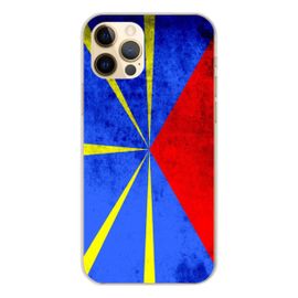 Coque En Silicone - Compatible Apple Iphone 12 Pro - Design Drapeau La Reunion