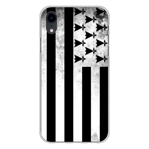 Coque En Silicone - Compatible Apple Iphone Xr - Design Drapeau Bretagne