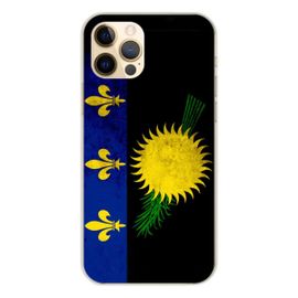 Coque En Silicone - Compatible Apple Iphone 12 Pro - Design Drapeau Guadeloupe