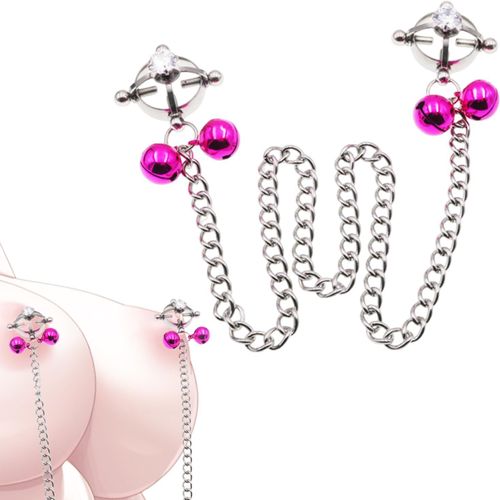 Kalanka-Pinces À Tétons Pour Femme Bdsm Extreme Avec Chaîne Réglable - Pinces À Tétons En Métal Pour Femme - Jouet Sexuel Pour Femme - Jouet Sexuel Pour Femme