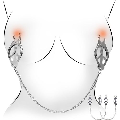 Kal-Pinces À Tétons Tétons Et Lèvres Écarteur De Pince Pénis Chaîne Pour Femmes Hommes Sex Toys Jouets Érotiques