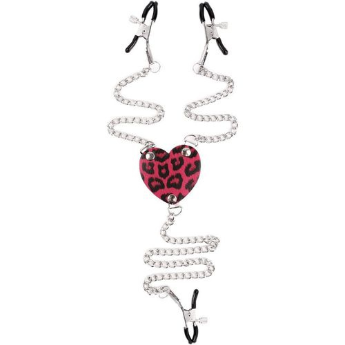 Kal-Pince Teton Pour Femme Pinces À Clitoris Réglables Avec Chaîne Extreme Bdsm Sex Toys Pinces À Mamelons Pour Couples Adultes (Rose Red)