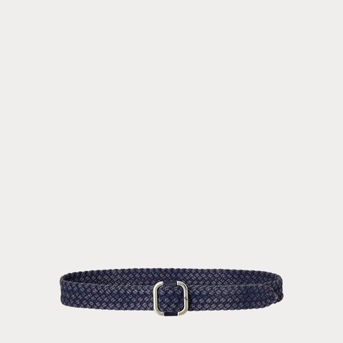 Ceinture Tissée Denim Boucle Coulissante
