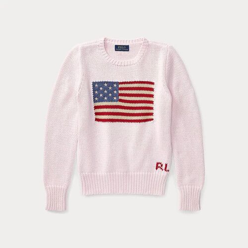 Pull Drapeau À Col Rond En Coton