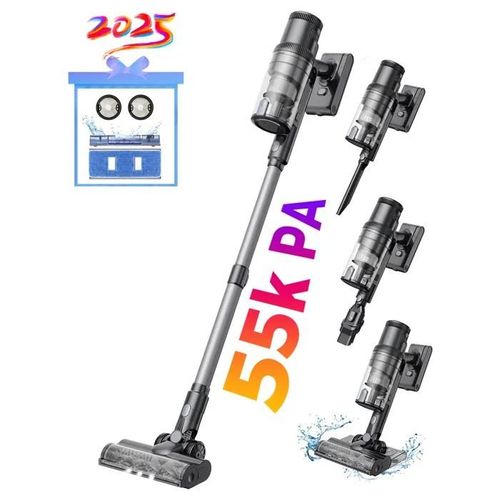 PROSCENIC P11 Mopping-Aspirateur Balai sans Fil Nettoyeur, Aspirateur sec et humide, Réservoir d'eau 340ML, 55000 Pa, 550W, 60Min
