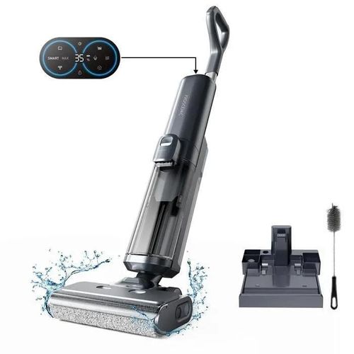 PROSCENIC F20 A1- Aspirateur laveur sans fil 3 en 1 - Nettoyeur sec/humide - 15Kpa - Grand Réservoir 2L - Ecran LED - Noir - 35 min