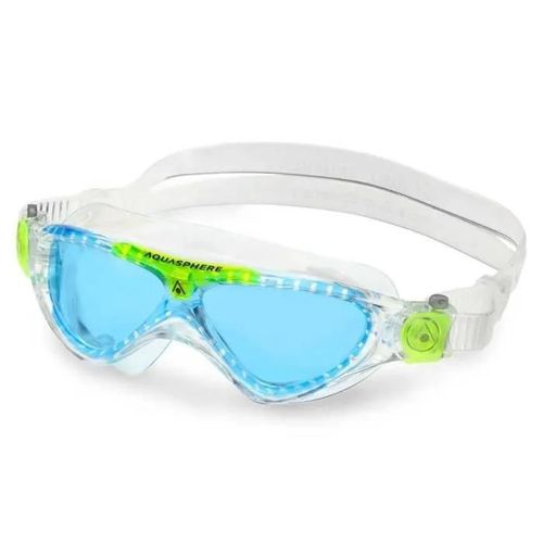 Masque De Plongée - Aqua Sphere - Vista Junior - Transparent-Vert-Bleu - Taille S - Mixte