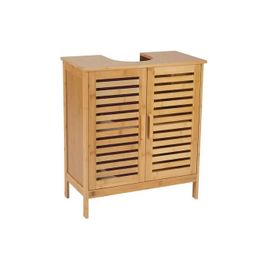 Meuble Sous-Lavabo En Bambou 60x30x62cm Ba73151 Andrea House - Andrea House