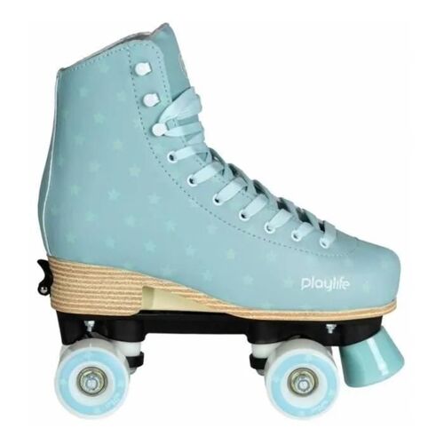 Roller Quad Junior Ajustables Playlife Classic Blue Sky 27-30 Blanc
