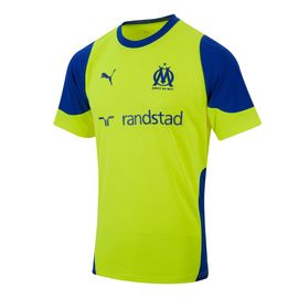 Maillot De Football Puma Om Training Jersey Jaune Fluorescent S