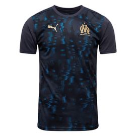 Maillot De Football Puma Om Prematch Ss Jersey Noir S