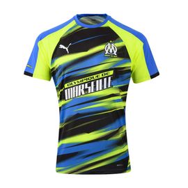 Maillot De Football Puma Om Faster Jersey Jr Bleu Moyen 140 Cm