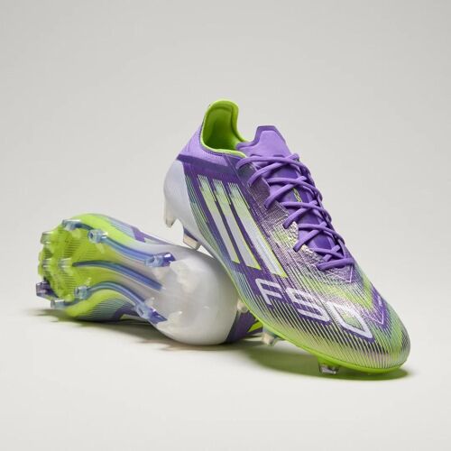 Chaussures F50 Elite Terrain Souple Adidas Purple Rush Cloud White Lucid Lemon