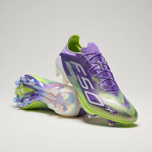 Chaussures F50+ Terrain Souple Adidas Purple Rush Cloud White Lucid Lemon