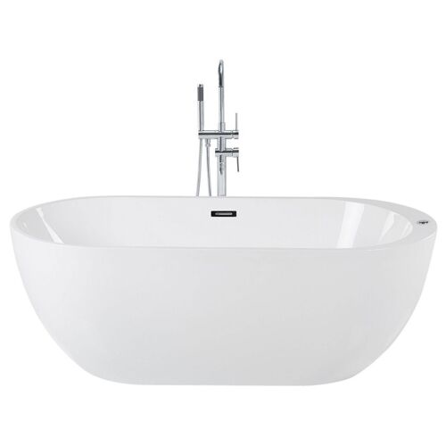 Baignoire îlot blanche 170 cm avec LED NEVIS