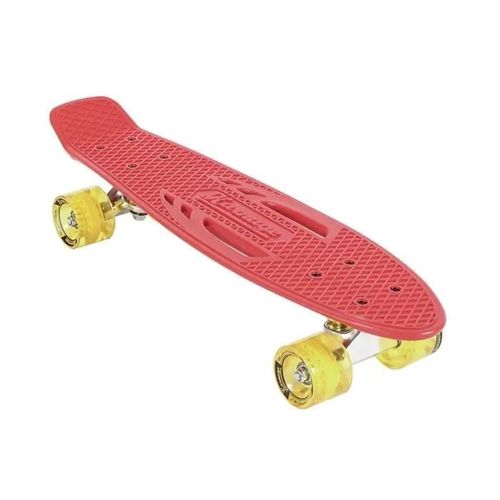 Skateboard - Karnage - Cruiser Retro Red Yellow - Mixte - 4 Roues - Loisir