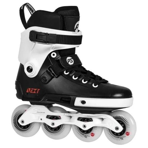 Roller Freestyle - Powerslide - Next Core 80 - Noir/Blanc - Adulte - Glisse Urbaine