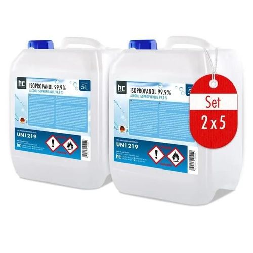 Alcool isopropylique 99,9 % 2 x 5 L