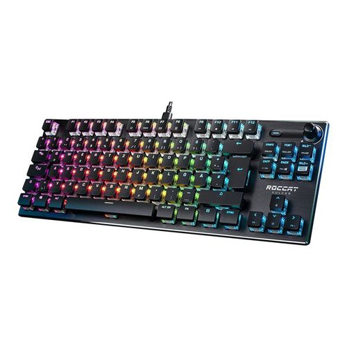 ROCCAT VULCAN TKL - Clavier - avec roulette de volume - backlit - USB - AZERTY - Français - commutateur : commutateurs linéaires Roccat Titan