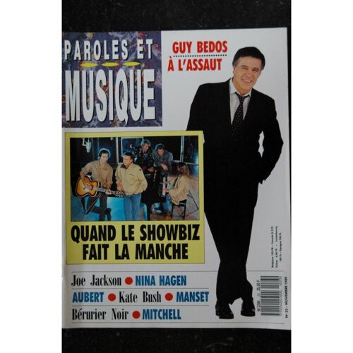 Paroles & Musique 1989 11 N° 23 Guy Bedos Nina Hagen Aubert Manset Mitchell Salvador