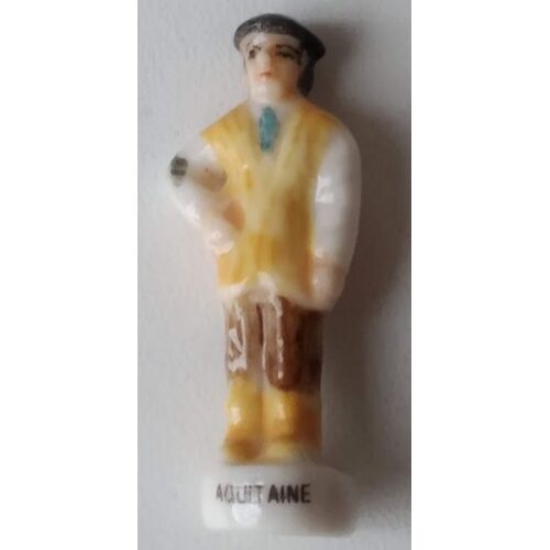 Fèves Brillante Porcelaine Costumes Traditionnels De Nos Régions - 1997 Aquitaine
