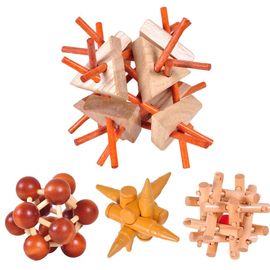 Cube Puzzle En Bois Kongming Luban Lock, Stimulateur De Cerveau, Qi, Jouet Stimulant, Cadeau, Enfants Et Adultes Chinois Traditionnel