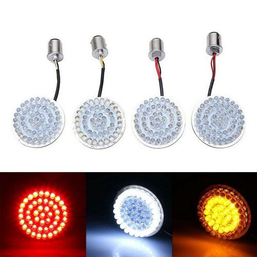 Clignotant Led Pour Motos, Phare Avant 1157 Et Arrière 1156 Adapté À Harley Softail Dyna Sportster Touring Tri Glide