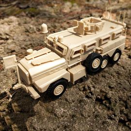 Camion Militaire À Haute Simulation 1/72, Puzzle 3d, Jouet De Construction À Collectionner Avec Boîte D'Affichage