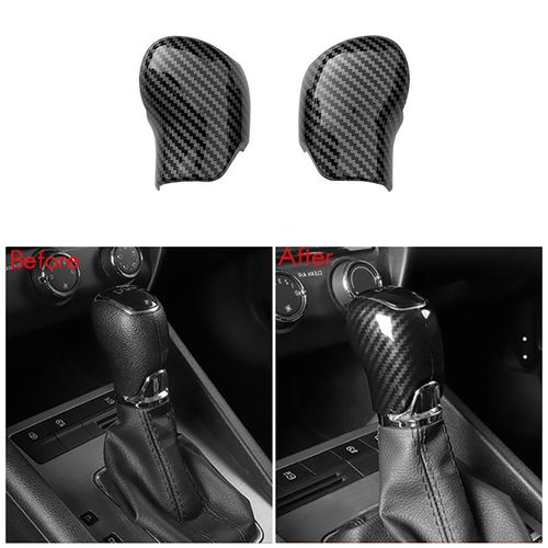 Autocollant De Poignée De Changement De Vitesse Intérieur En Fiber De Carbone, Pour Skoda Octavia A7 Superb Fabia