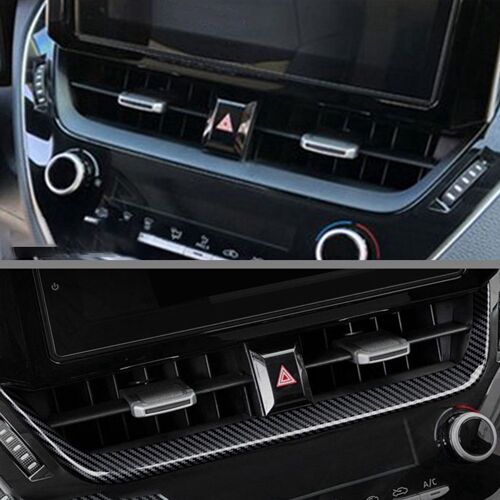 Cadre De Ventilation De Tableau De Bord En Fiber De Carbone Abs Pour Console Centrale, Garniture De Protection Pour Toyota Corolla Cross 2021 2022