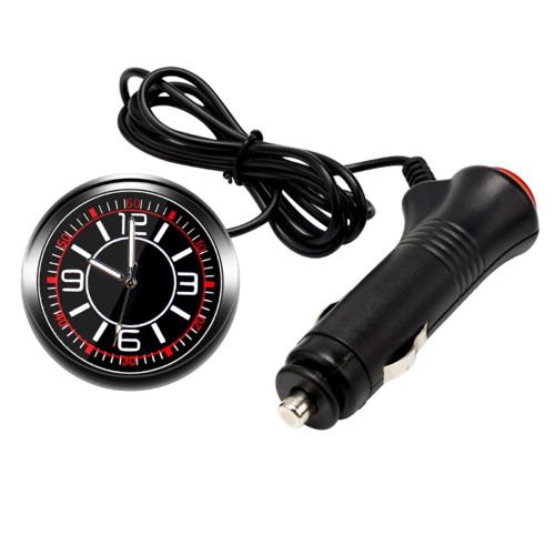 Horloge Universelle Lumineuse À Quartz Pour Tableau De Bord De Voiture, Miroir En Verre, Accessoires Automobiles