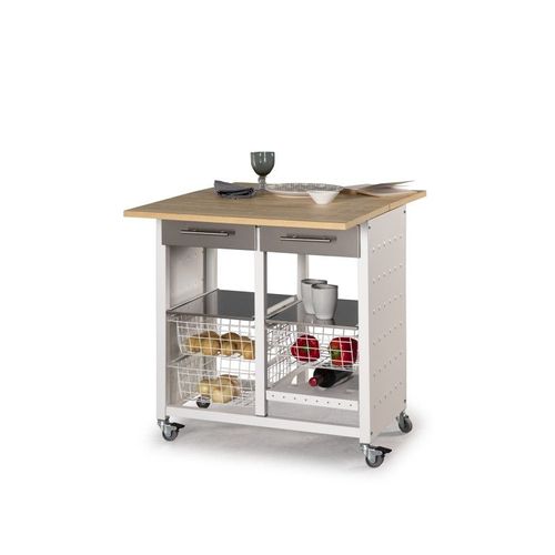 Don Hierro - Desserte De Cuisine Double Convertible En Table D'appoint, Eko-Orme