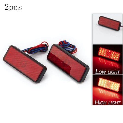 Réflecteur Led Universel 12v, 2 Pièces, Feu De Stop Arrière Pour Camion Remorque Moto Voitures Électriques