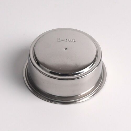 CMWS-Panier de filtre à café sous pression 51 mm pour Cecotec/Casabrews CM5418 Porte-filtre 51 mm ¿ Panier de filtre à double paroi ¿ 2 tasses