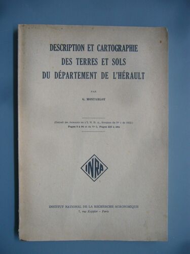 Description Et Cartographie Des Terres Et Sols Du Departement De L'herault