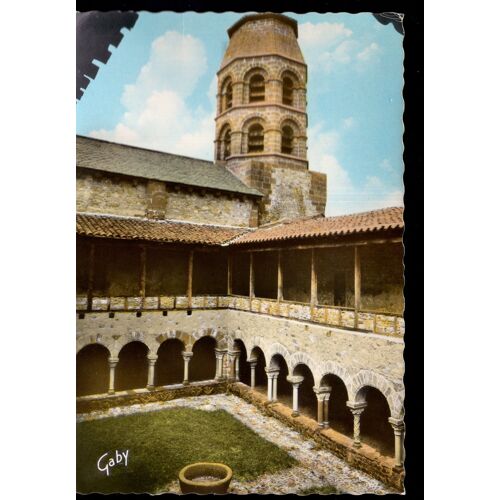 Carte Postale De Lavaudieu (Haute-Loire) Abbaye De Lavaudieu : Le Cloître Et Le Clocher