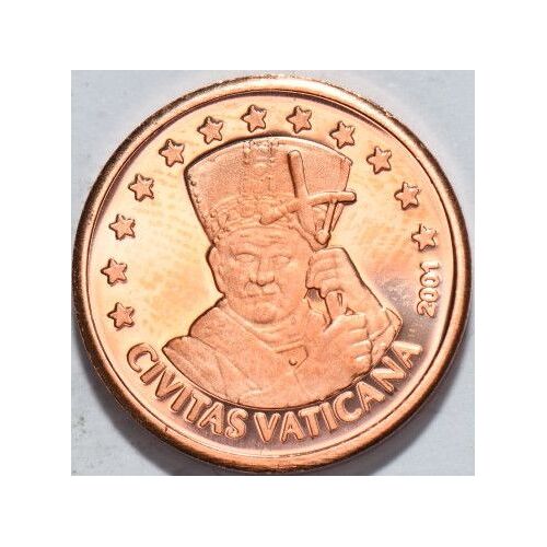Vatican - 2 Centimes - 2001 - Specimen - Civitas Vaticana - Sous Capsule - U160