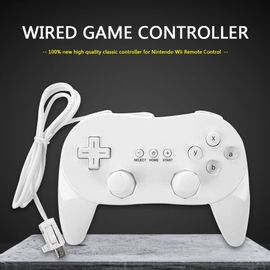 Manette De Jeu Filaire Classique Pour Nintendo Wii, Accessoires De Divertissement, Télécommande, Joystick
