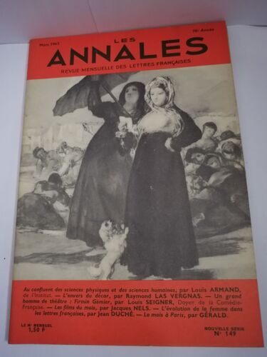 Les Annales Revue Mensuelle Des Lettres Françaises N° 137 