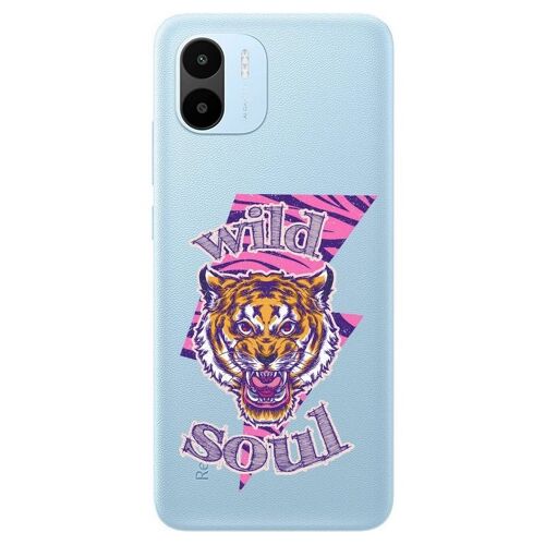 Coque Redmi A2 et A1 tigre rose wild
