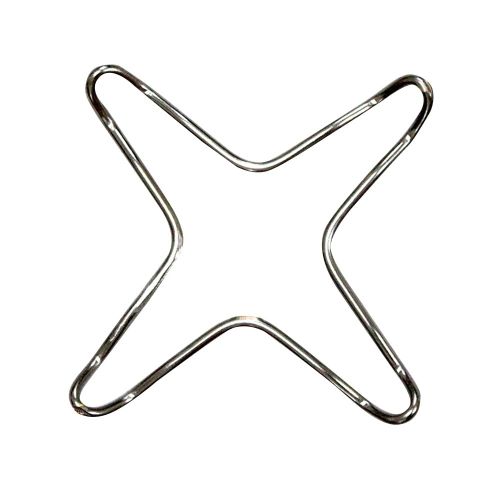 Support de poêle pour plaque de cuisson à gaz, plaque de cuisson universelle chromée, accessoires de cuisine en acier inoxydable, Support de